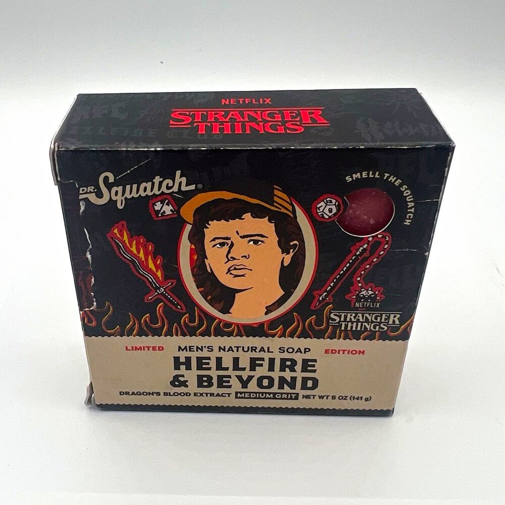Dr. Squatch Stranger Things Hellfire & Beyond Dragon's Blood Soap Bar 5 oz
